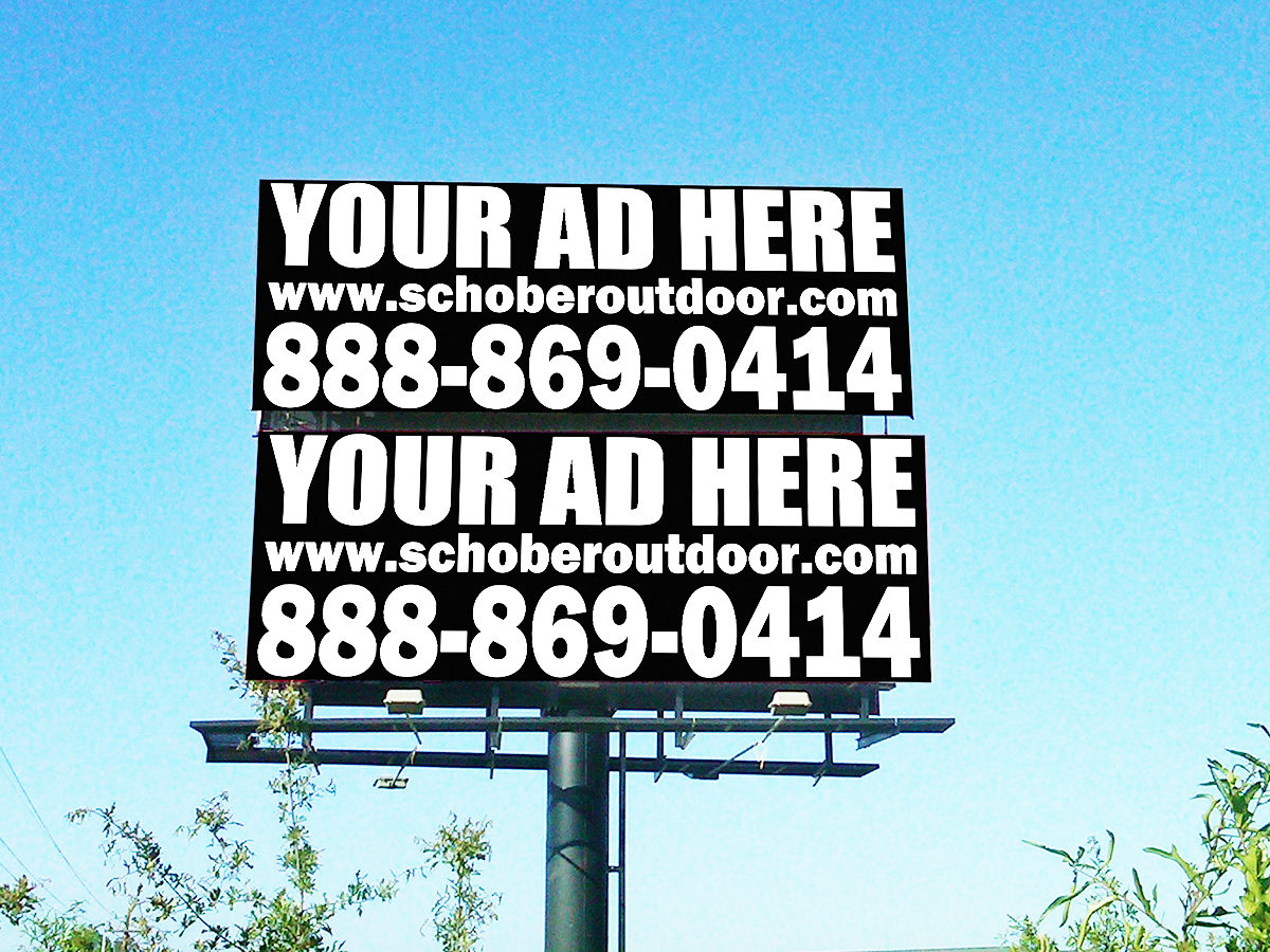 Billboard with "Your Ad Here" message.